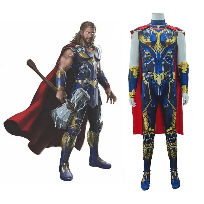 The Avengers Movie Thor Love and Thunder Cosplay Costume Kids Adult Superhero Thor Odinson Cosplay Jumpsuit Halloween Costume
The Avengers Movie Thor Love and Thunder Cosplay Costume Kids Adult Superhero Thor Odinson Cosplay Jumpsuit Halloween Costume