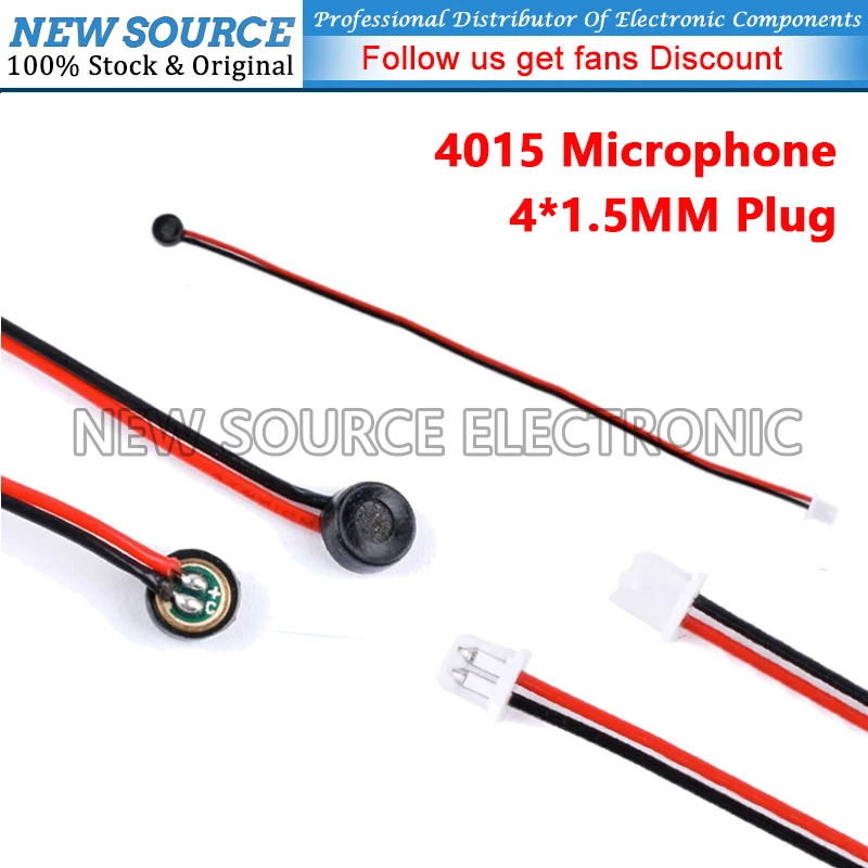 (5-20pcs) 4015 High Sensitivity Microphone 4*1.5mm Plug Welding Wire with Straight Line and Plug
(5-20pcs) 4015 High Sensitivity Microphone 4*1.5mm Plug Welding Wire with Straight Line and Plug