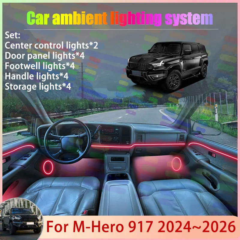 For M-Hero 917 2024 2025 2026 MHERO 1 2/24 in 1 Car Atmosphere Light Lamp RGB Shade Ensemble Streamer Atmosphere Set Accessories
For M-Hero 917 2024 2025 2026 MHERO 1 2/24 in 1 Car Atmosphere Light Lamp RGB Shade Ensemble Streamer Atmosphere Set Accessories