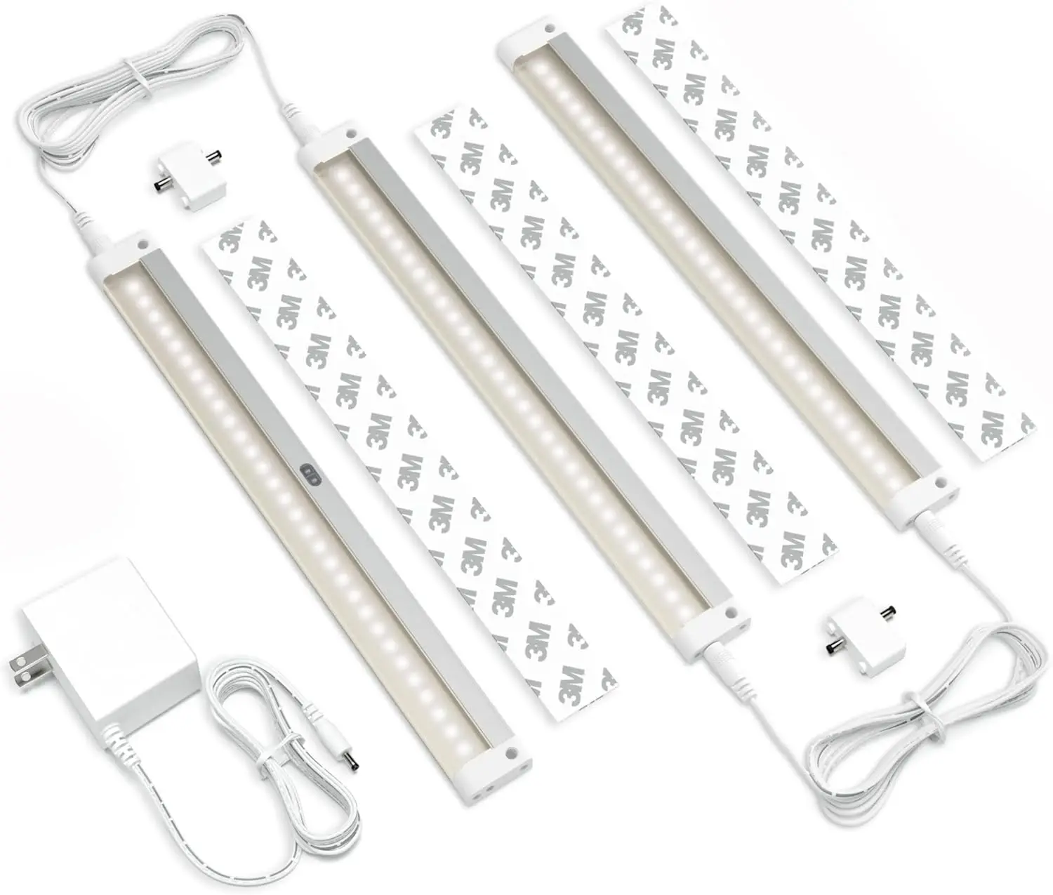 Hand Wave Activated Under Cabinet LED Lighting Kit, Dimmable 3-Pack, Touchless Dimming Control for Kitchen Garage Office
Hand Wave Activated Under Cabinet LED Lighting Kit, Dimmable 3-Pack, Touchless Dimming Control for Kitchen Garage Office