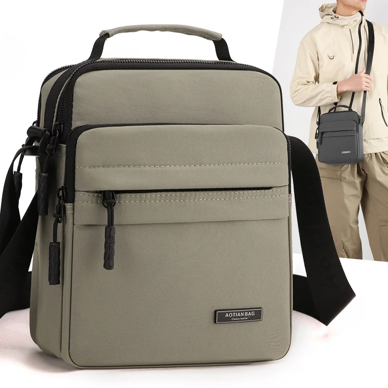 Men's Simple Commuting Shoulder Bag Casual Work Lightweight Messenger Sling Bag Multi-layer Oxford Cloth Crossbody Handbag
Men's Simple Commuting Shoulder Bag Casual Work Lightweight Messenger Sling Bag Multi-layer Oxford Cloth Crossbody Handbag