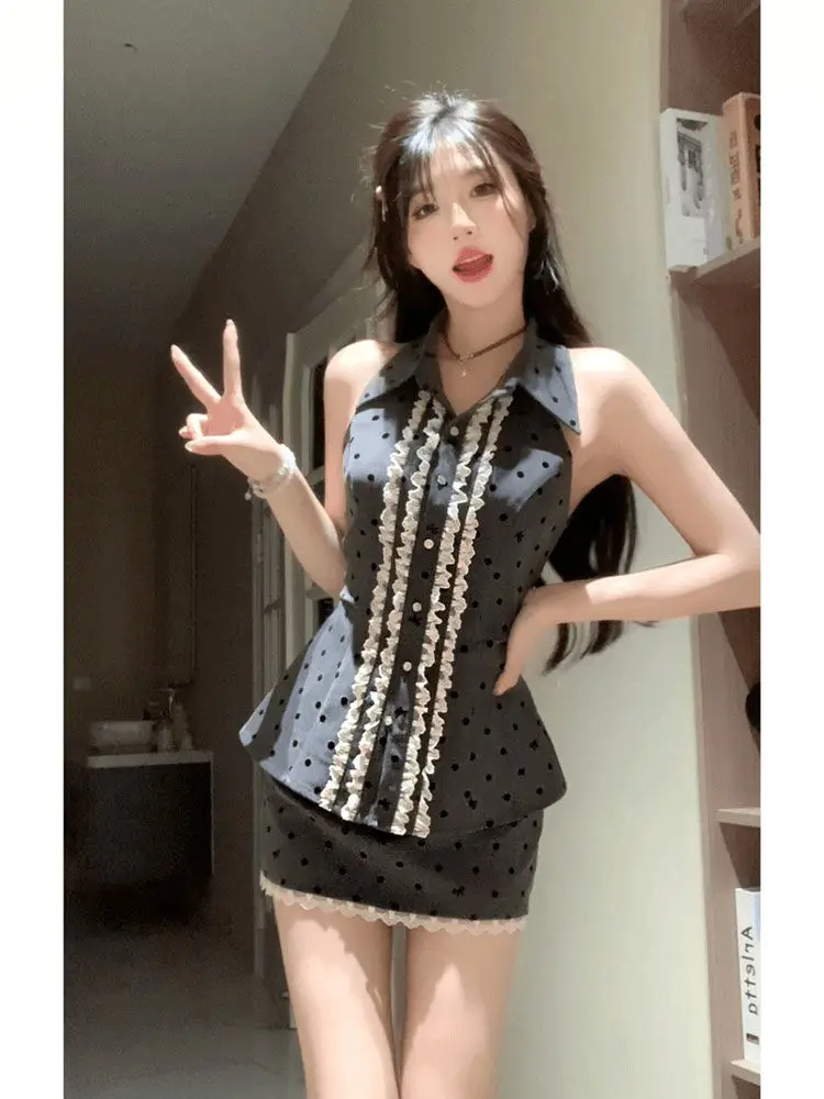 Summer Sweet Girl Style Slim High-end Designed Niche Temperature Polka Dot Top + High Waist Slim Skirt 2 Pieces Suit for Women
Summer Sweet Girl Style Slim High-end Designed Niche Temperature Polka Dot Top + High Waist Slim Skirt 2 Pieces Suit for Women