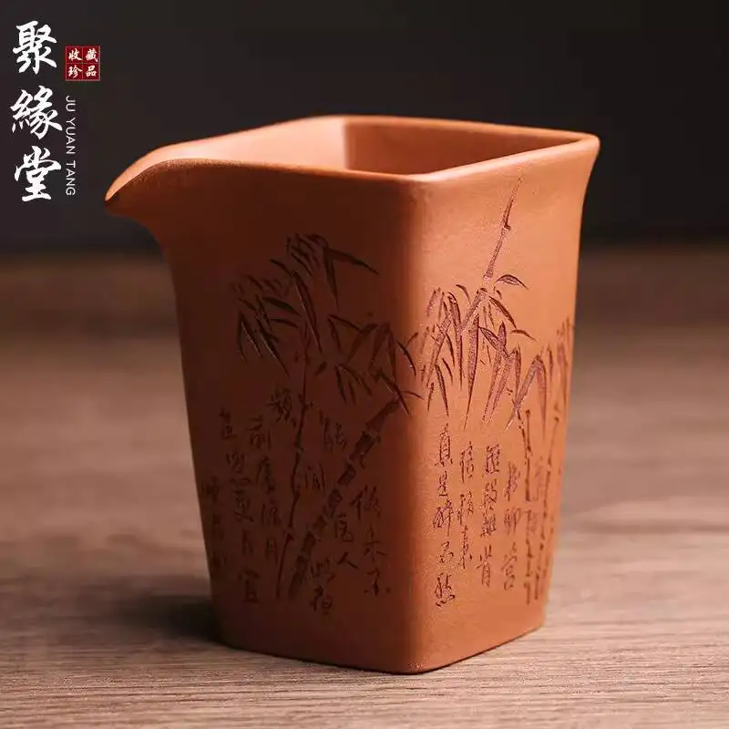 Yixing Original Purple Clay Fair Divider Master Cup By Renowned Artist, Fully Handmade, High-Quality, Elegant Kung Fu Tea Set
Yixing Original Purple Clay Fair Divider Master Cup By Renowned Artist, Fully Handmade, High-Quality, Elegant Kung Fu Tea Set