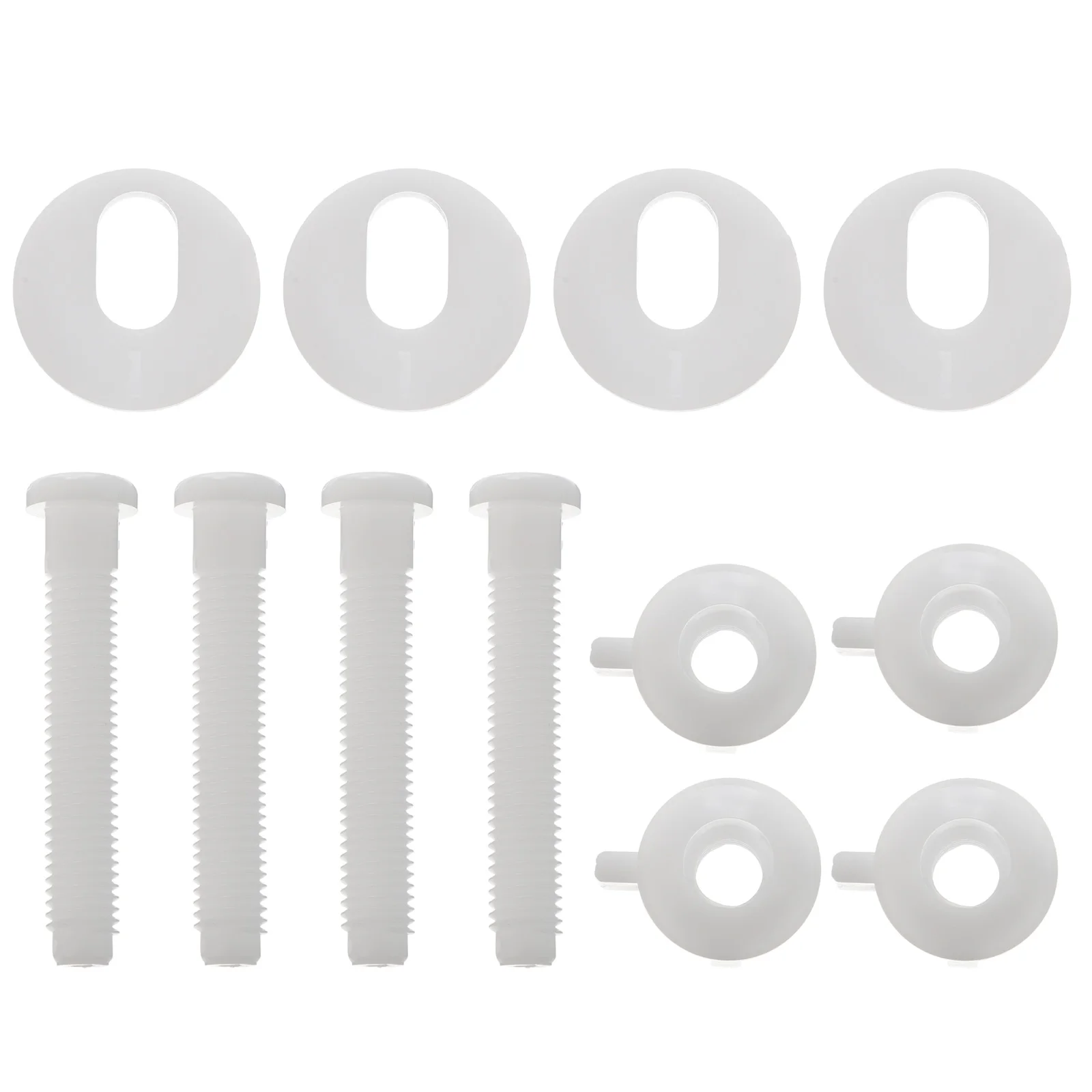 4pcs Toilet Seat Fixing Screws Hinge Bolts White Plastic Universal Accessories Bathroom Mount Hardware Replacement Parts
4pcs Toilet Seat Fixing Screws Hinge Bolts White Plastic Universal Accessories Bathroom Mount Hardware Replacement Parts