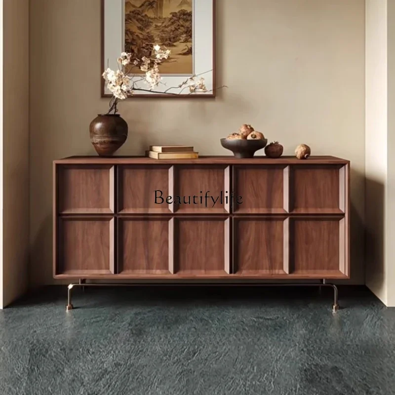 ld14Vintage Solid Wood Entryway Cabinet Simple American Retro Walnut Color Sideboard Storage Cabinet
ld14Vintage Solid Wood Entryway Cabinet Simple American Retro Walnut Color Sideboard Storage Cabinet