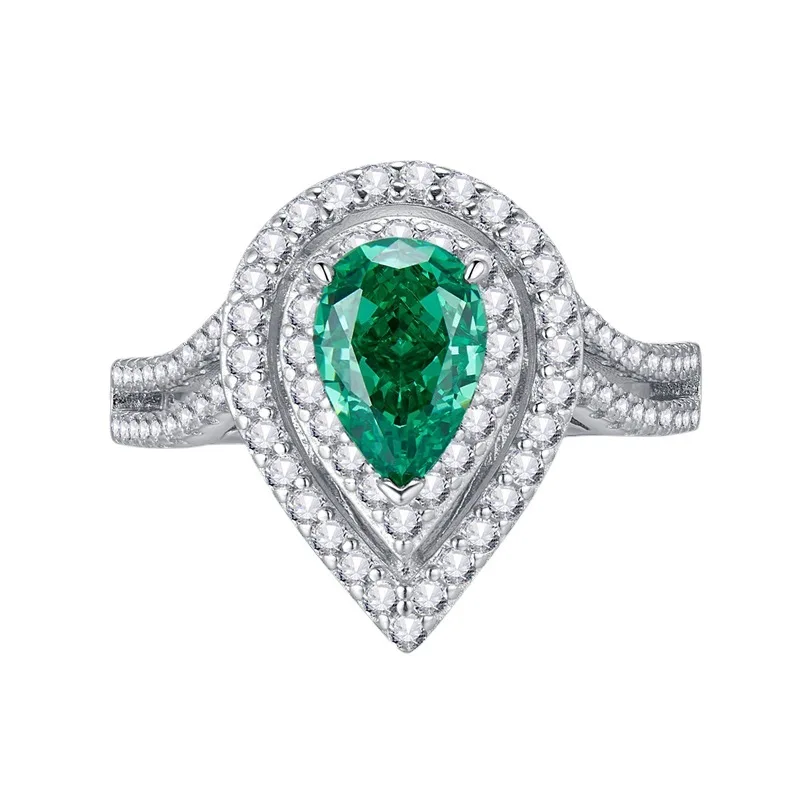 2023 New S925 Silver High Carbon Diamond 6 * 9 Pear Shaped Green Ring Ins Style Fashion Versatile
2023 New S925 Silver High Carbon Diamond 6 * 9 Pear Shaped Green Ring Ins Style Fashion Versatile