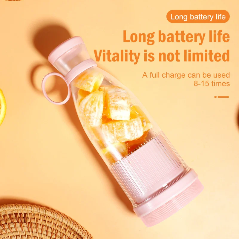 USB Rechargeable Portable Blender Juicer 380ml Compact Smoothie Maker for Fruits Vegetables Quiet Cordless Mixer with Travel Lid
USB Rechargeable Portable Blender Juicer 380ml Compact Smoothie Maker for Fruits Vegetables Quiet Cordless Mixer with Travel Lid