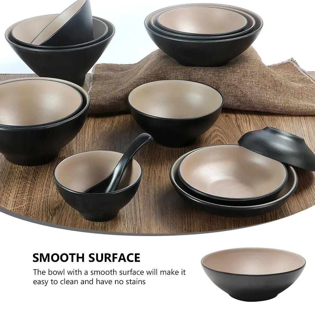 1pc Japanese Style Bowl 6.7" Deep Melamine Noodle Soup Rice Salad Fruit Cereal Serving Bowl For Home Restaurant Hotel
1pc Japanese Style Bowl 6.7" Deep Melamine Noodle Soup Rice Salad Fruit Cereal Serving Bowl For Home Restaurant Hotel