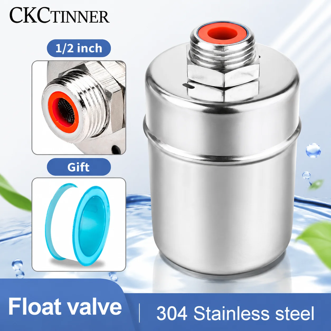 Stainless Steel Float Valve1/2" 3/4" 1Inch Automatic Water Level Control Floating Installed Inside for Tower Tank
Stainless Steel Float Valve1/2" 3/4" 1Inch Automatic Water Level Control Floating Installed Inside for Tower Tank