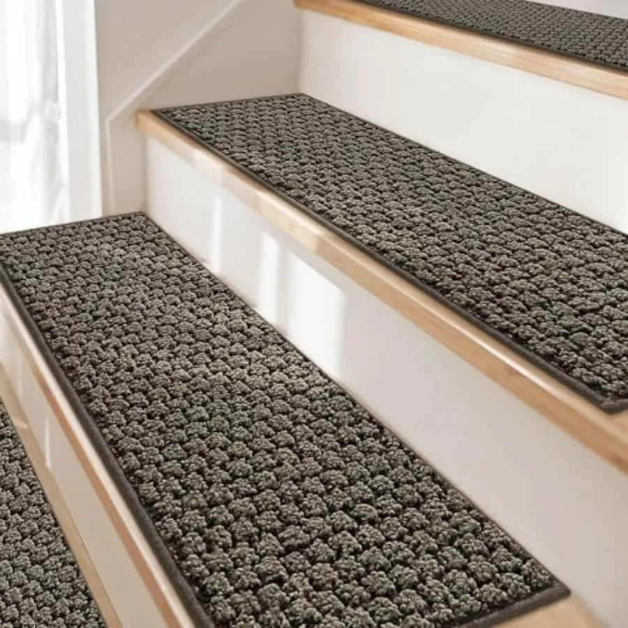 Stair Treads for Wooden Steps, 1 Pack 9" X 28" Non-Slip Machine Washable Carpet Stair Treads with TPE Backing, Soft Indoor Stai
Stair Treads for Wooden Steps, 1 Pack 9" X 28" Non-Slip Machine Washable Carpet Stair Treads with TPE Backing, Soft Indoor Stai