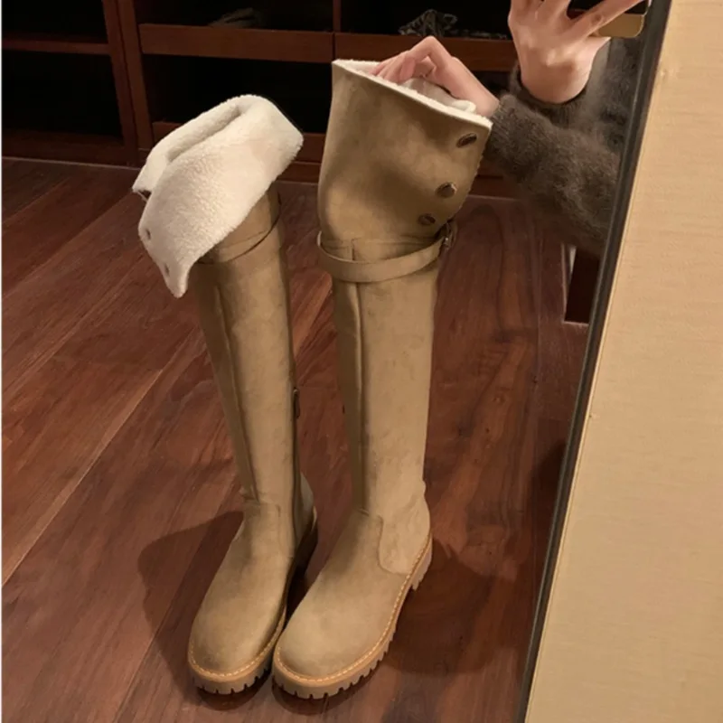 Snow boots for women 2025 winter long boots with plush boots knight high tube thick soled over the knee boots
Snow boots for women 2025 winter long boots with plush boots knight high tube thick soled over the knee boots