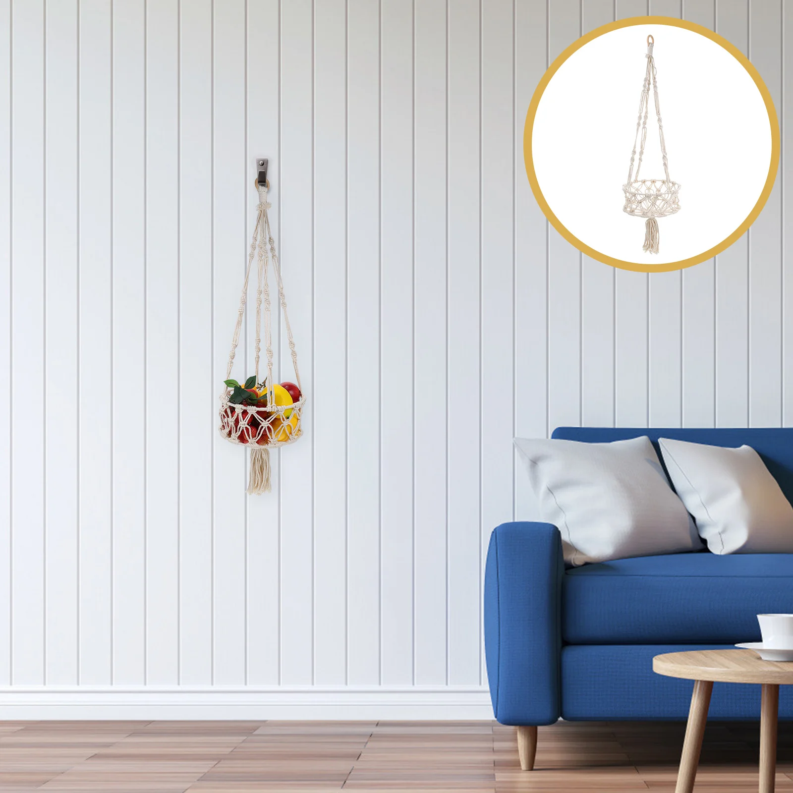 1Pcs Fruit Basket Handmade Macrame Hanging Plant Holder Decorative Storage Basket for Balcony Home Cafe Garden Decor
1Pcs Fruit Basket Handmade Macrame Hanging Plant Holder Decorative Storage Basket for Balcony Home Cafe Garden Decor