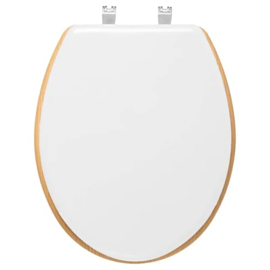 Wooden toilet seat for home use, white and natural wood finish, eco-friendly solid wood, smooth matte surface, easy to clean
Wooden toilet seat for home use, white and natural wood finish, eco-friendly solid wood, smooth matte surface, easy to clean