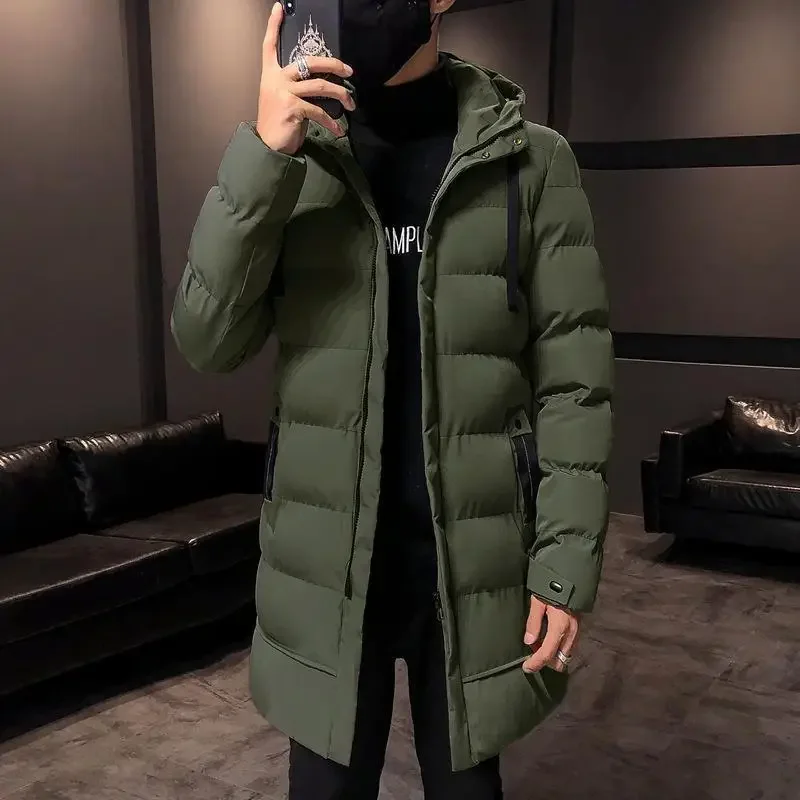 European Size Thickened Winter Cotton Jacket for Men with Hood Mid-Length Warm Winter Clothes Men's Outerwear Thick Warm
European Size Thickened Winter Cotton Jacket for Men with Hood Mid-Length Warm Winter Clothes Men's Outerwear Thick Warm