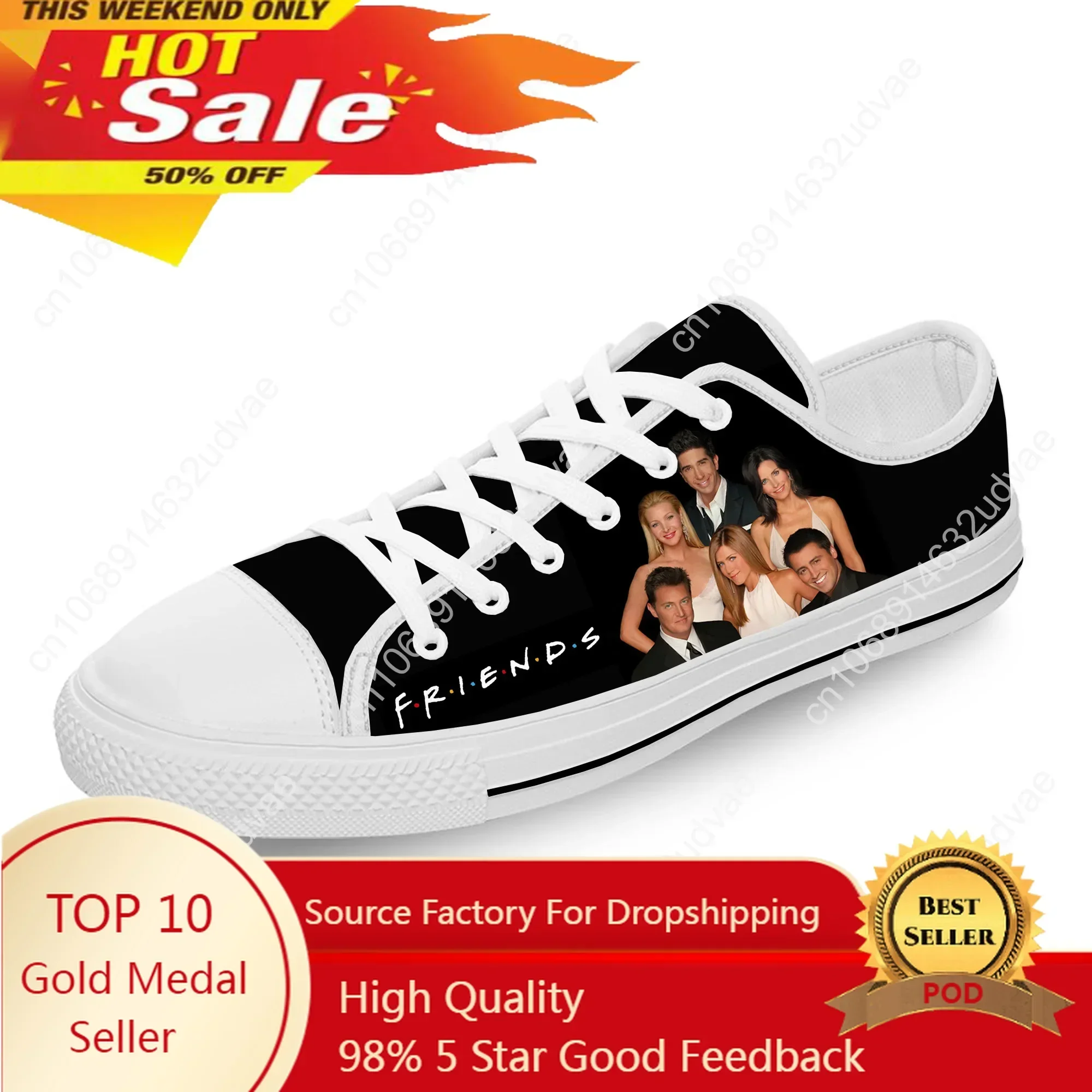 Friends Low Top Sneakers Mens Womens Teenager Tv Show Casual Shoes Canvas Running Shoes 3D Print Breathable Lightweight Shoe
Friends Low Top Sneakers Mens Womens Teenager Tv Show Casual Shoes Canvas Running Shoes 3D Print Breathable Lightweight Shoe