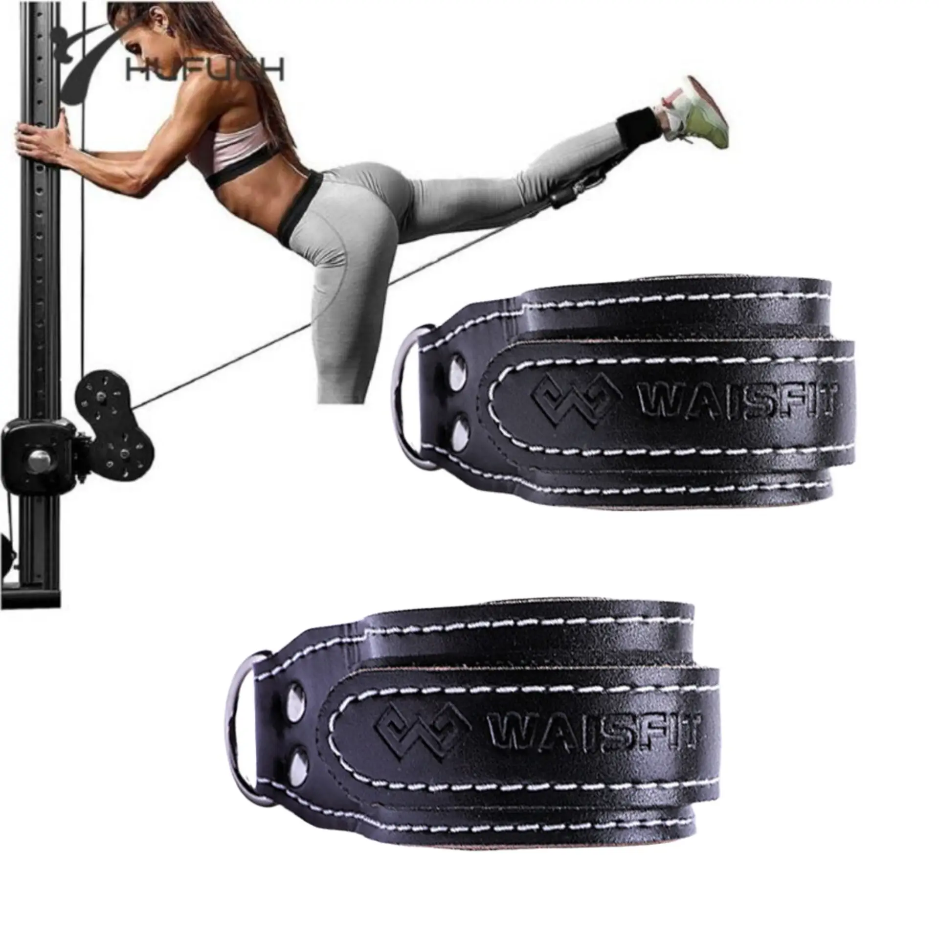 Cowhide Fitness Ankle Straps Adjustable D-Ring Foot Support Cuffs Gym Leg Strength Workouts Pulley Buckle Sports Feet Guard
Cowhide Fitness Ankle Straps Adjustable D-Ring Foot Support Cuffs Gym Leg Strength Workouts Pulley Buckle Sports Feet Guard
