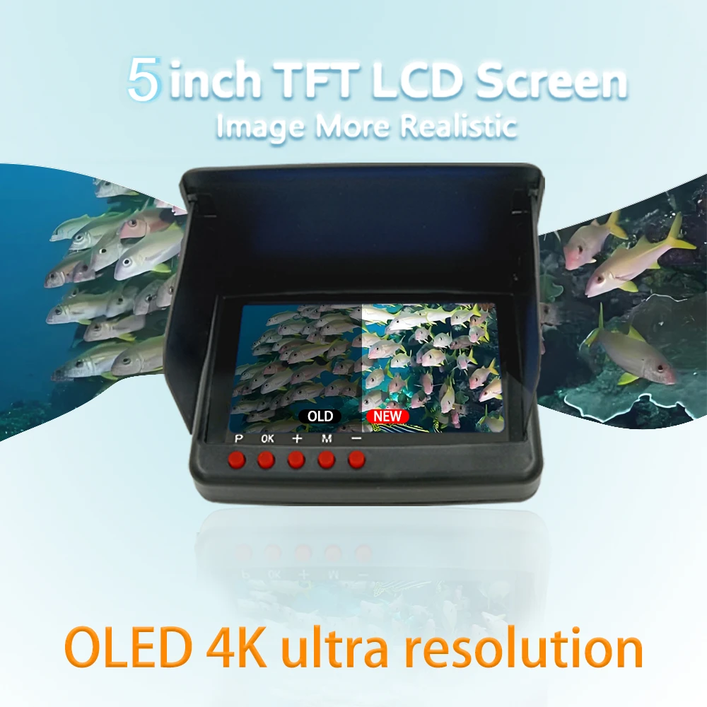 5 Inch DVR 4K Underwater Fishing Camera, 20M 8PCS Infrared Lights Waterproof Fish Finder for Ice Fishing
5 Inch DVR 4K Underwater Fishing Camera, 20M 8PCS Infrared Lights Waterproof Fish Finder for Ice Fishing