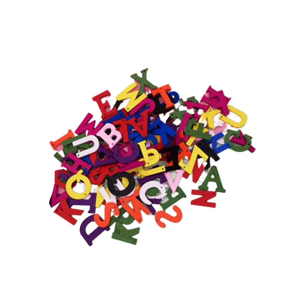 200 Pcs Slices Craft Letters Colorful Ornaments Decorations Wooden DIY Crafts Cutouts Manual
200 Pcs Slices Craft Letters Colorful Ornaments Decorations Wooden DIY Crafts Cutouts Manual