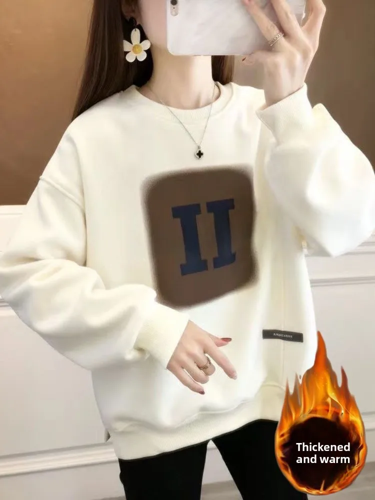 Women's Fce Lined Thiened Hoodie Base irt f High Collar Pullover Autumn Winter Warm Versatile Long Sve Sweatirt
Women's Fce Lined Thiened Hoodie Base irt f High Collar Pullover Autumn Winter Warm Versatile Long Sve Sweatirt