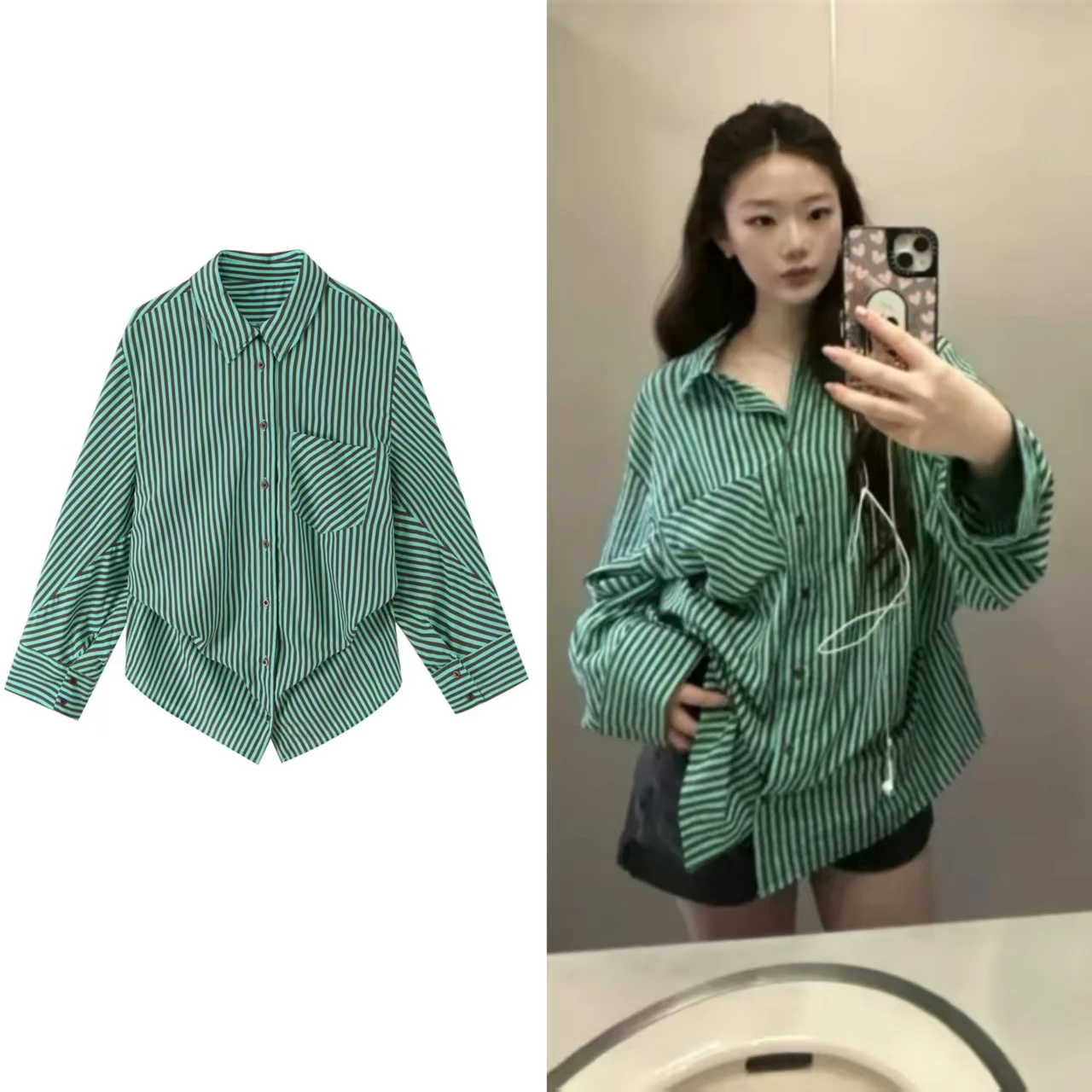 2026 Summer New Women's Shirt Red Striped Splice Cuff Loose Casual Shirt Beach Vacation Relaxed and Lazy
2026 Summer New Women's Shirt Red Striped Splice Cuff Loose Casual Shirt Beach Vacation Relaxed and Lazy