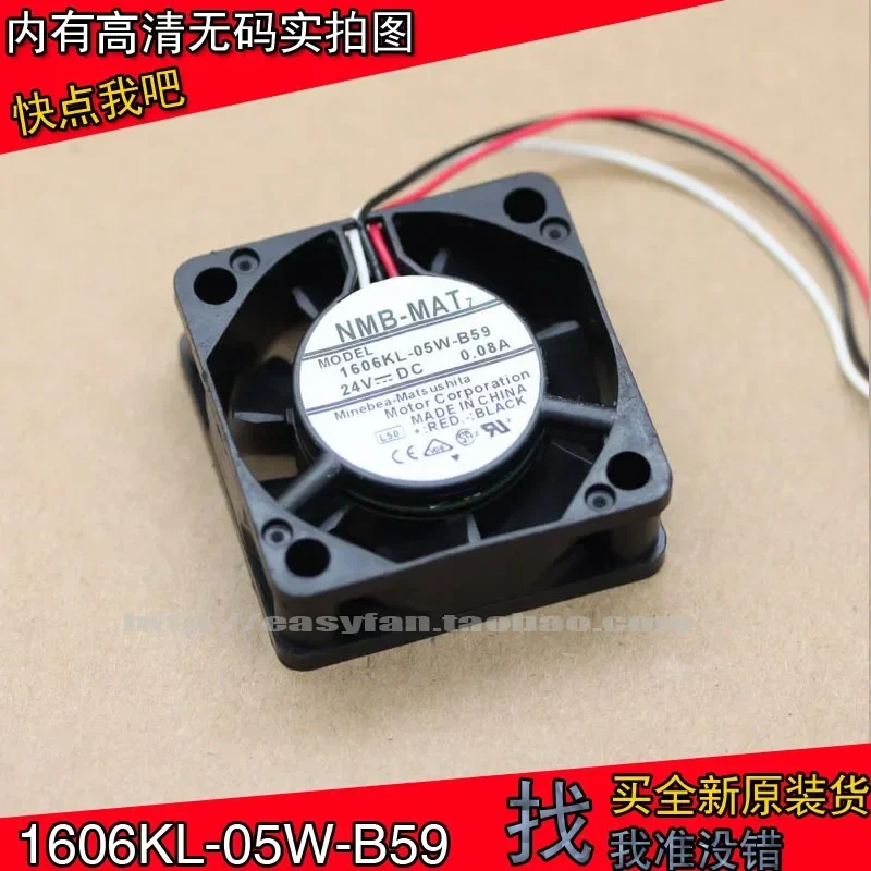 NMB-MAT 1606KL-05W-B59 DC 24V 0.08A 40x40x15mm 3-Wire Server Cooling Fan
NMB-MAT 1606KL-05W-B59 DC 24V 0.08A 40x40x15mm 3-Wire Server Cooling Fan