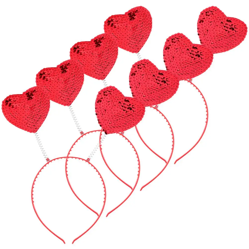4pcs Love Heart Headband Sequins Red Valentine Wedding Party Hair Accessory Fabric Plastic Girls Photo Prop Stylish
4pcs Love Heart Headband Sequins Red Valentine Wedding Party Hair Accessory Fabric Plastic Girls Photo Prop Stylish
