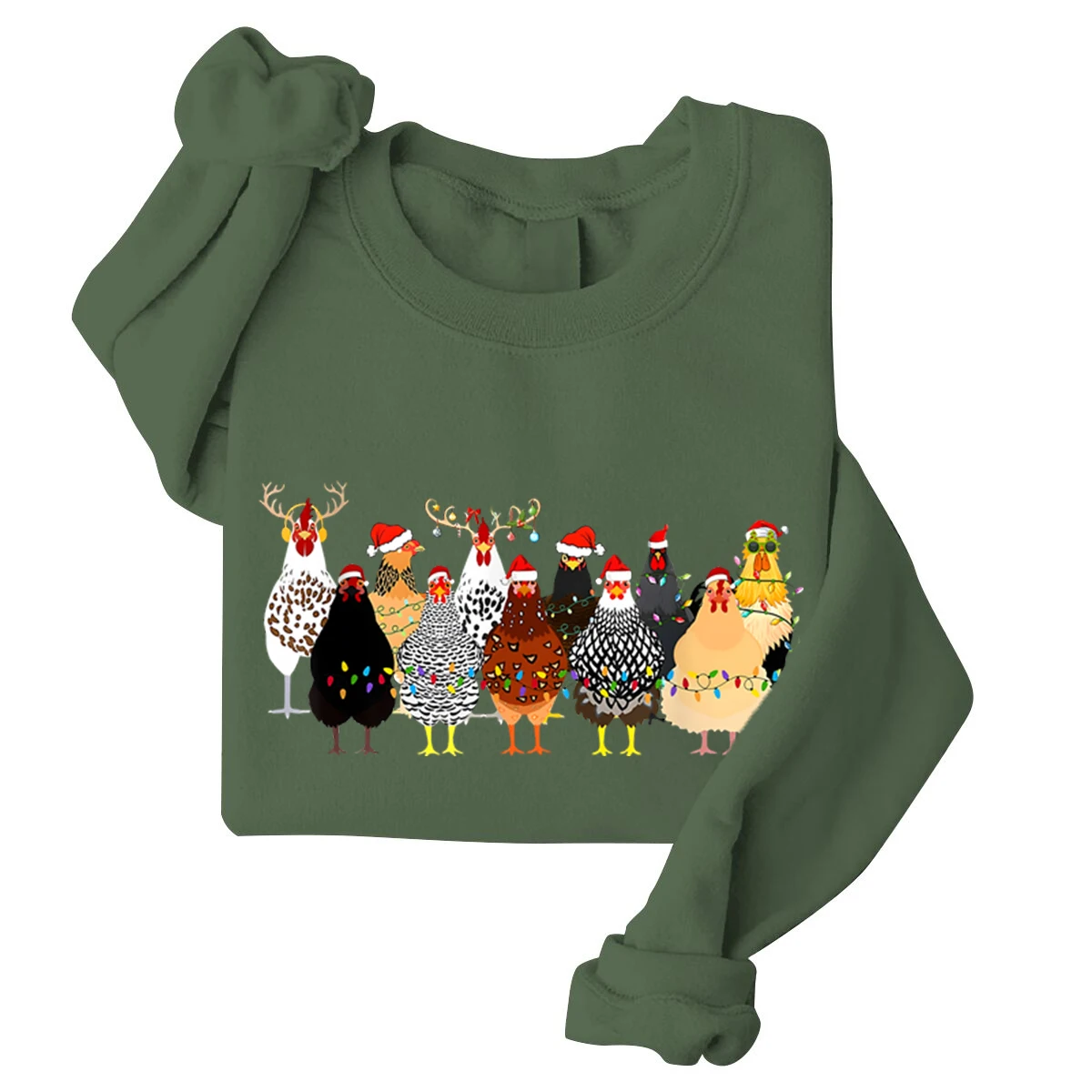 Толстовка с милыми рождественскими цыплятами, рождественские толстовки с сельскохозяйственными животными, женская рождественская толстовка, пуловеры для праздничной вечеринки, подарок
Толстовка с милыми рождественскими цыплятами, рождественские толстовки с сельскохозяйственными животными, женская рождественская толстовка, пуловеры для праздничной вечеринки, подарок