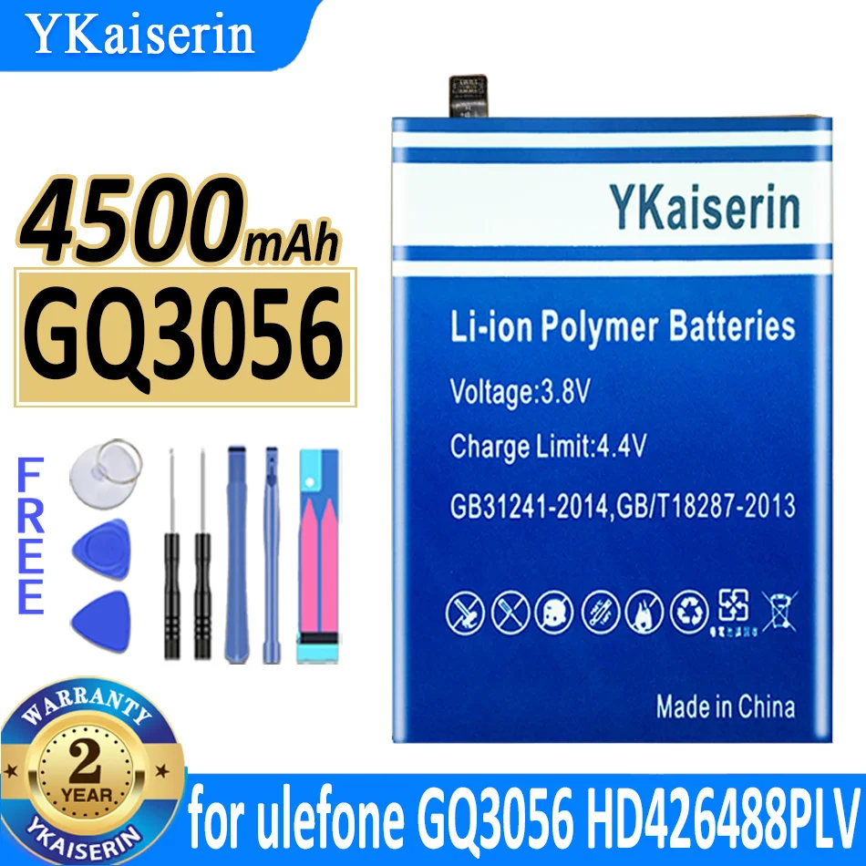 Аккумулятор ykaisсеребрин 3900 мАч/4500 мАч для ulefone GQ3056 HD426488PLV GQ3036 Bateria
Аккумулятор ykaisсеребрин 3900 мАч/4500 мАч для ulefone GQ3056 HD426488PLV GQ3036 Bateria