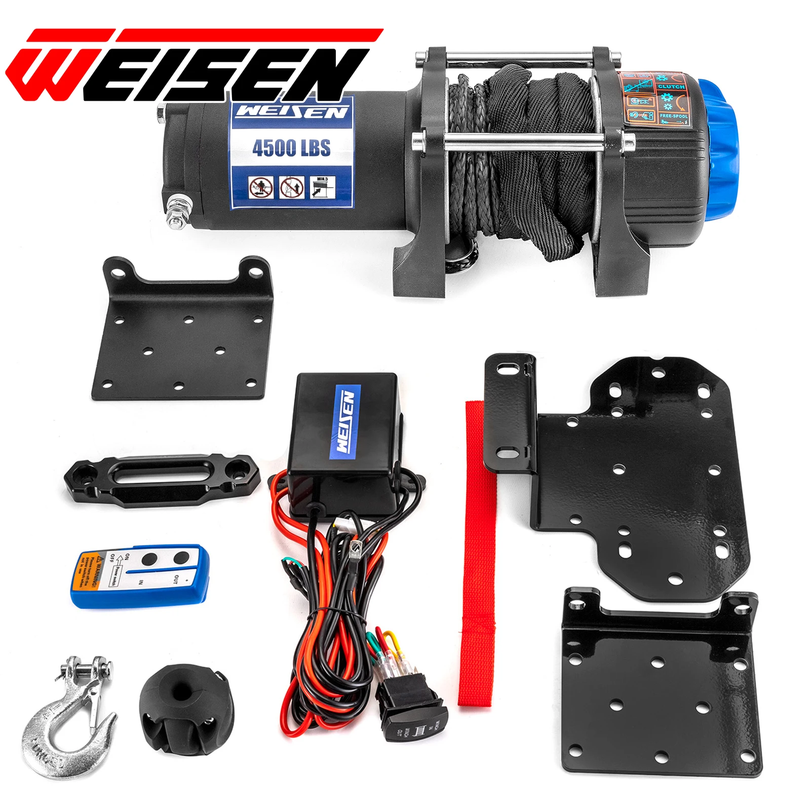 UTV ATV 4500lb 12V Electric Winch Kit with Winch Mount Synthetic Rope Hawse Fairlead for 2003-2013 YAMAHA RHINO 450 660 700
UTV ATV 4500lb 12V Electric Winch Kit with Winch Mount Synthetic Rope Hawse Fairlead for 2003-2013 YAMAHA RHINO 450 660 700