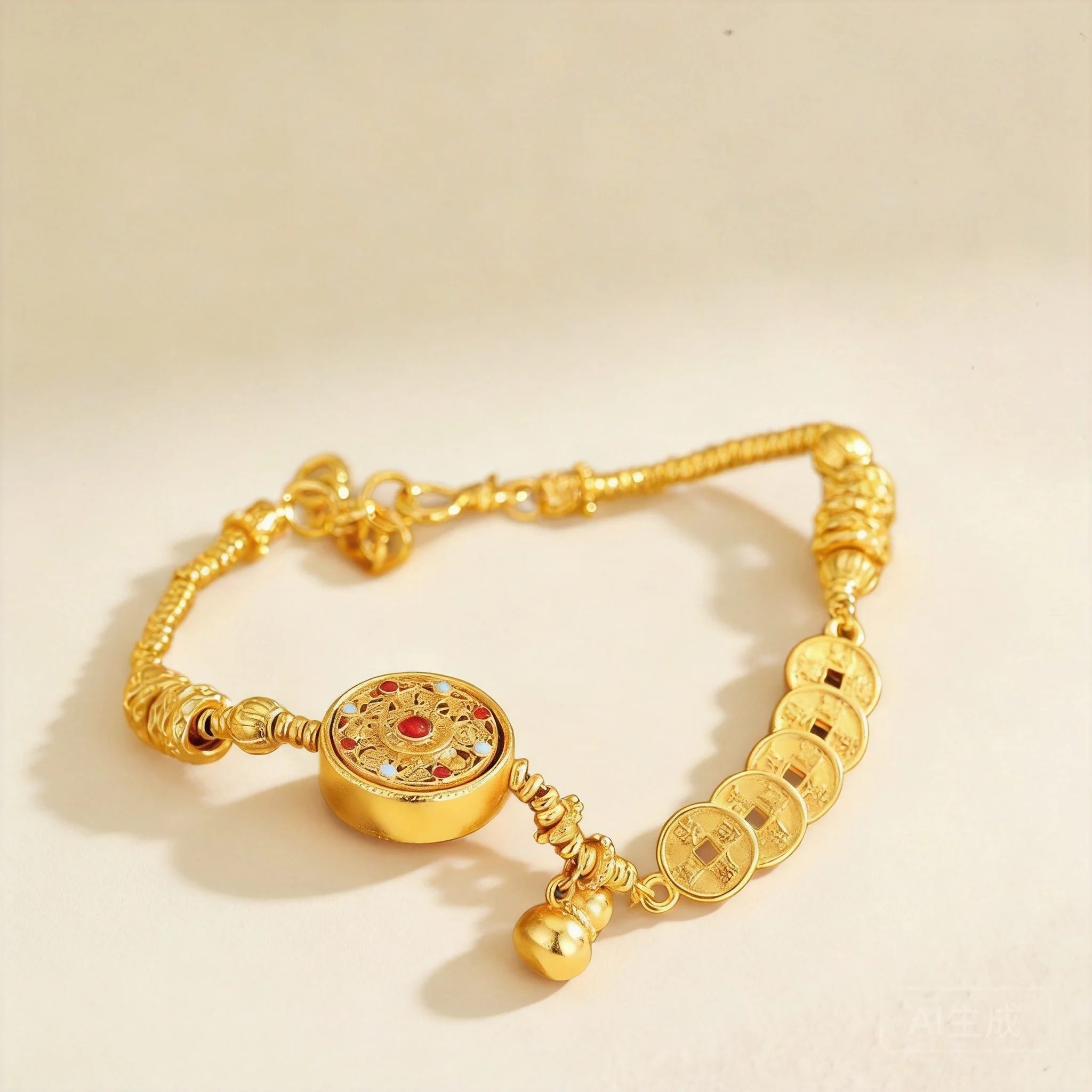 Chinese Feng Shui Lucky Bracelet For Women Rotatable Eight Treasures Compass Gourd Five Emperor Coins Wealth Attracting Bracelet
Chinese Feng Shui Lucky Bracelet For Women Rotatable Eight Treasures Compass Gourd Five Emperor Coins Wealth Attracting Bracelet