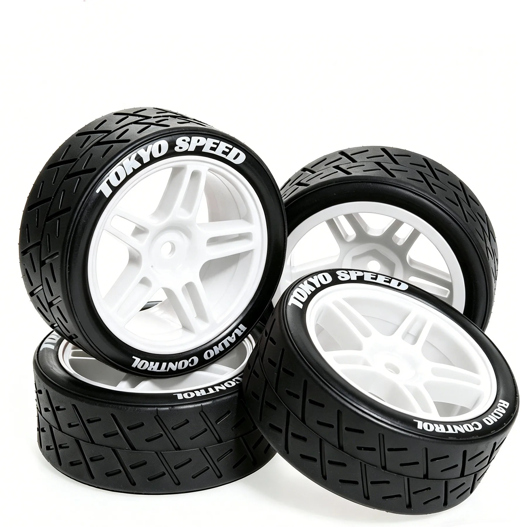 4Pcs 1/10 RC Rally Street Tires with Wheels OD 65mm Racing Tyres 12mm Hex for Tamiya HSP Kyosho TT01 On Road Drift Touring Car
4Pcs 1/10 RC Rally Street Tires with Wheels OD 65mm Racing Tyres 12mm Hex for Tamiya HSP Kyosho TT01 On Road Drift Touring Car
