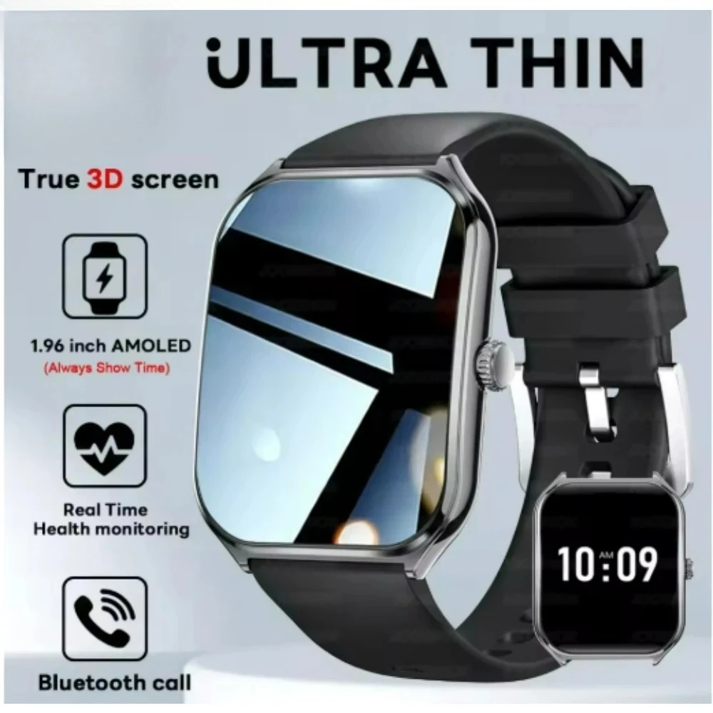 2027 Ultra Thin Smart Watch men 1.96" AMOLED 360*360 HD Pixel Display Always Show Time Call Reminder Smartwatch Ladies
2027 Ultra Thin Smart Watch men 1.96" AMOLED 360*360 HD Pixel Display Always Show Time Call Reminder Smartwatch Ladies