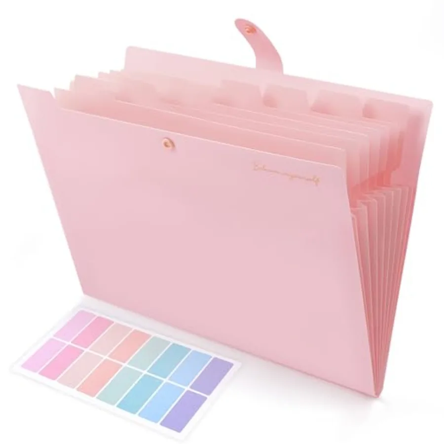 Expanding File Folder, Accordion File Organizer with 8 Pockets, Expandable Document Paper Receipt Holder for School Office Hosp
Expanding File Folder, Accordion File Organizer with 8 Pockets, Expandable Document Paper Receipt Holder for School Office Hosp
