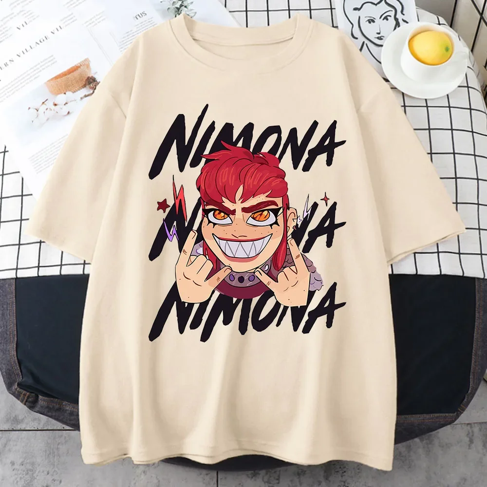 Футболка женская/мужская с принтом Nimona, модная повседневная рубашка из 100% хлопка, с круглым вырезом и коротким рукавом, уличная одежда в стиле Харадзюку, на лето
Футболка женская/мужская с принтом Nimona, модная повседневная рубашка из 100% хлопка, с круглым вырезом и коротким рукавом, уличная одежда в стиле Харадзюку, на лето