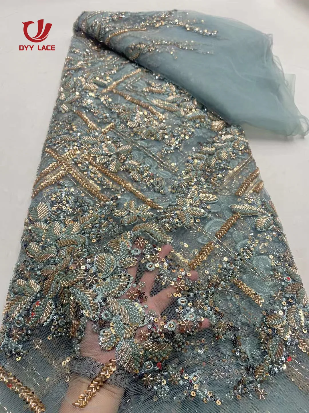 Luxury French Embroidery Heavy Groom Lace Fabric Fashion 2024 African Nigerian With Sequin Fabric For Luxury Evening Dress
Luxury French Embroidery Heavy Groom Lace Fabric Fashion 2024 African Nigerian With Sequin Fabric For Luxury Evening Dress