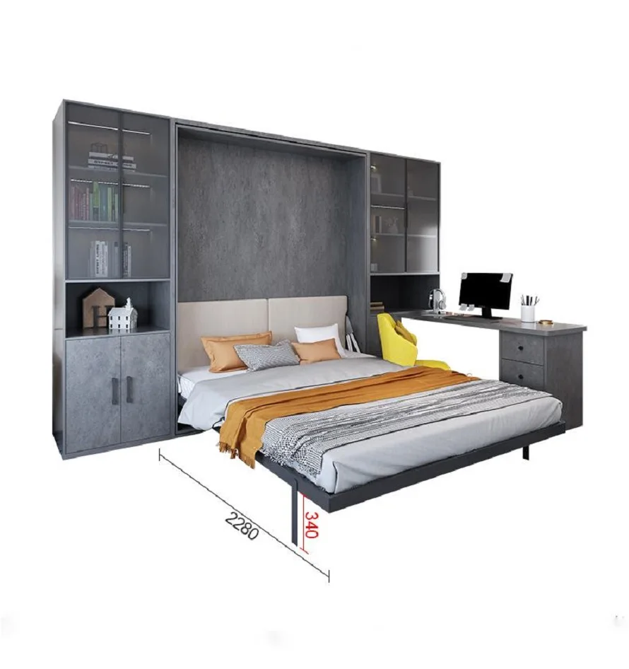 Professional Whole House Design Custom Made Furniture Space Saving Smart Furniture Murphy Rotating Vertical Folding Bed
Professional Whole House Design Custom Made Furniture Space Saving Smart Furniture Murphy Rotating Vertical Folding Bed