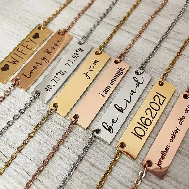 New custom name necklace for women and girls, fashionable jewelry, personalized label necklace
New custom name necklace for women and girls, fashionable jewelry, personalized label necklace