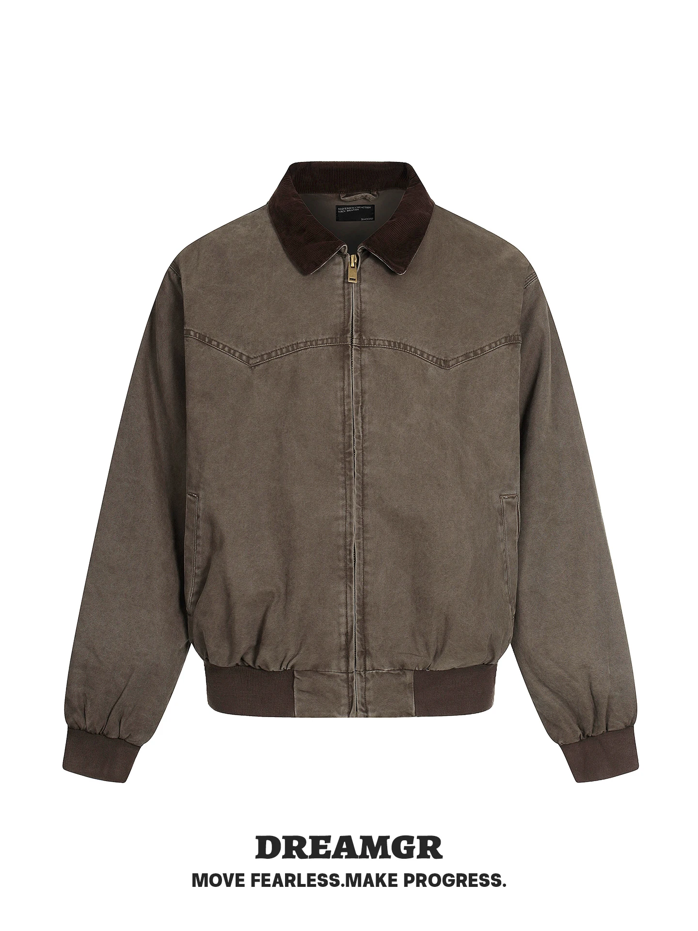 American Sle Vintage Waed Loose Fit Workwear Jaet ex Trendy Brand Detroit Retro Slimming Outerwear Zipper Decor
American Sle Vintage Waed Loose Fit Workwear Jaet ex Trendy Brand Detroit Retro Slimming Outerwear Zipper Decor