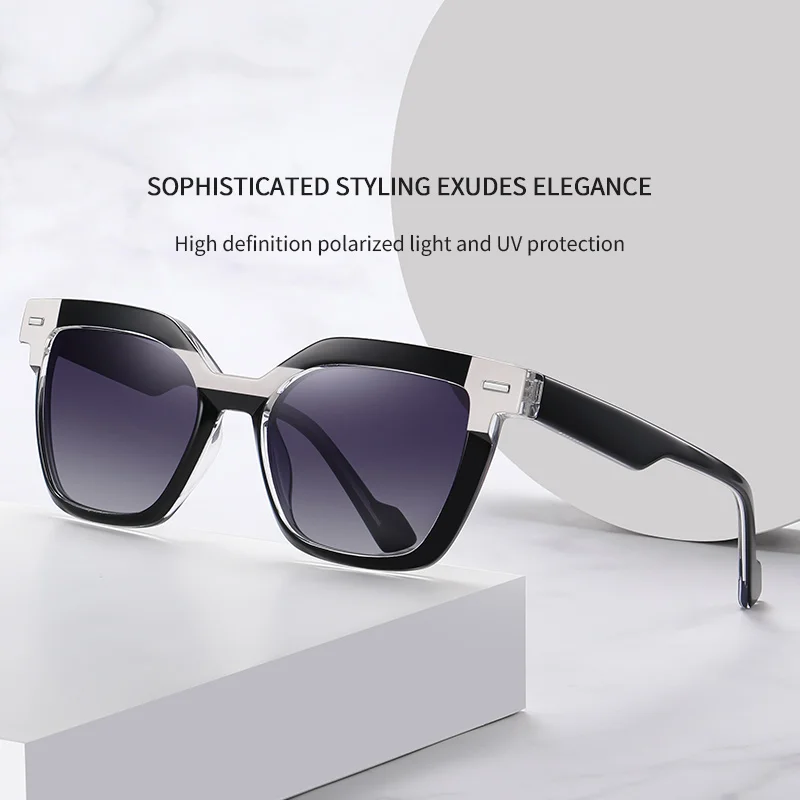 New style polarized sunglasses, fashionable and trendy UV protection, can be paired with myopia and blue light blocking lenses
New style polarized sunglasses, fashionable and trendy UV protection, can be paired with myopia and blue light blocking lenses