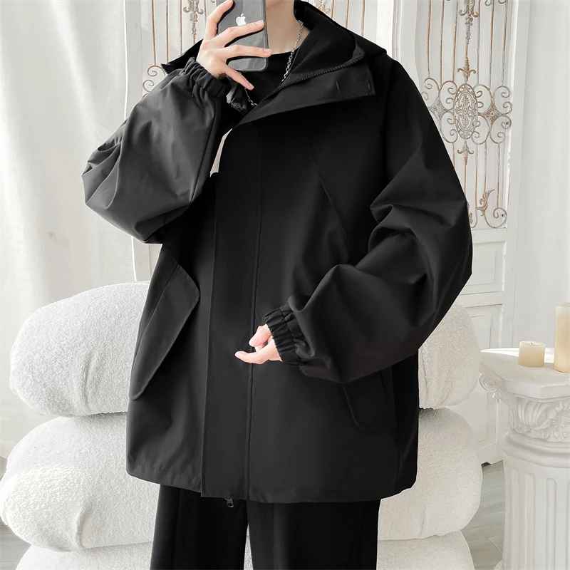 5XL-M Spring New Windbreaker Men Clothing 2026 Simple Loose Men's Casual Hooded Jackets Long Sleeve Plus Size Waterproof Coats
5XL-M Spring New Windbreaker Men Clothing 2026 Simple Loose Men's Casual Hooded Jackets Long Sleeve Plus Size Waterproof Coats