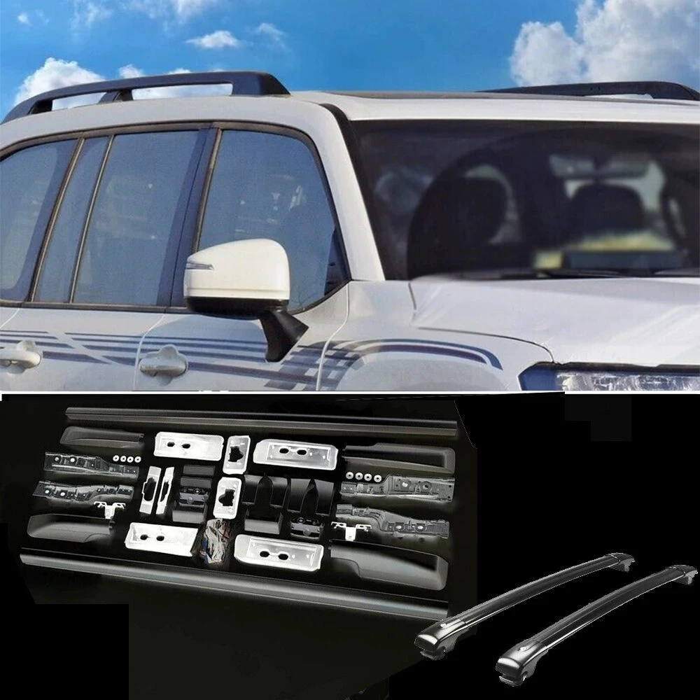Алюминиевая кровельная рейка для Land Cruiser LC300 2021-2023, черные кровельные рейки
Алюминиевая кровельная рейка для Land Cruiser LC300 2021-2023, черные кровельные рейки