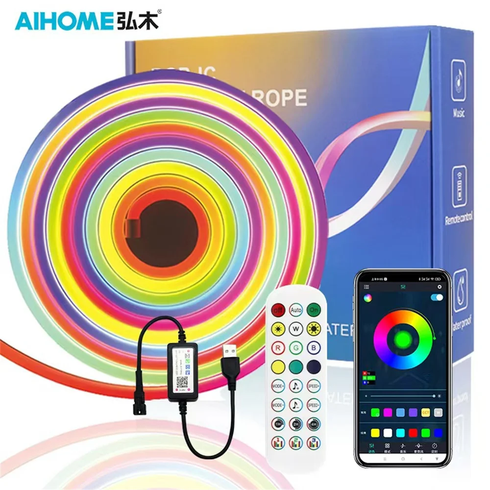 5VWUSB Colorful Neon Lantern Running Water Lantern Bluetooth Music Rhythm Esports Decoration Intelligent APP Colorful Neon Lante
5VWUSB Colorful Neon Lantern Running Water Lantern Bluetooth Music Rhythm Esports Decoration Intelligent APP Colorful Neon Lante