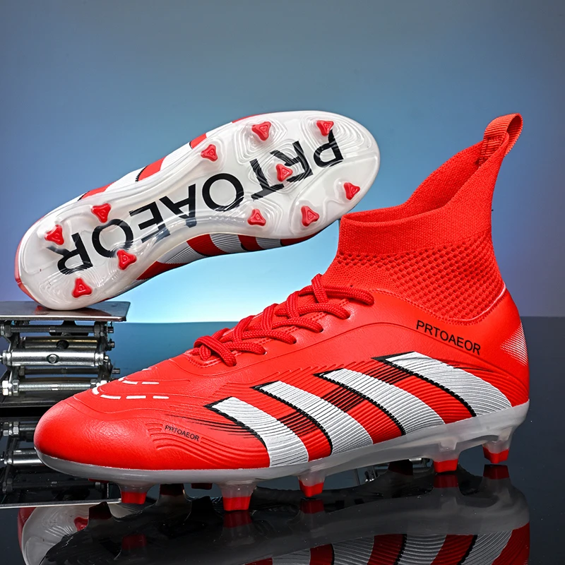 New Men Football Boots Non-Slip Comfortable Professional Boys Sneakers Soccer Shoes TF/FG Match Ankle Sports Shoes Unisex
New Men Football Boots Non-Slip Comfortable Professional Boys Sneakers Soccer Shoes TF/FG Match Ankle Sports Shoes Unisex