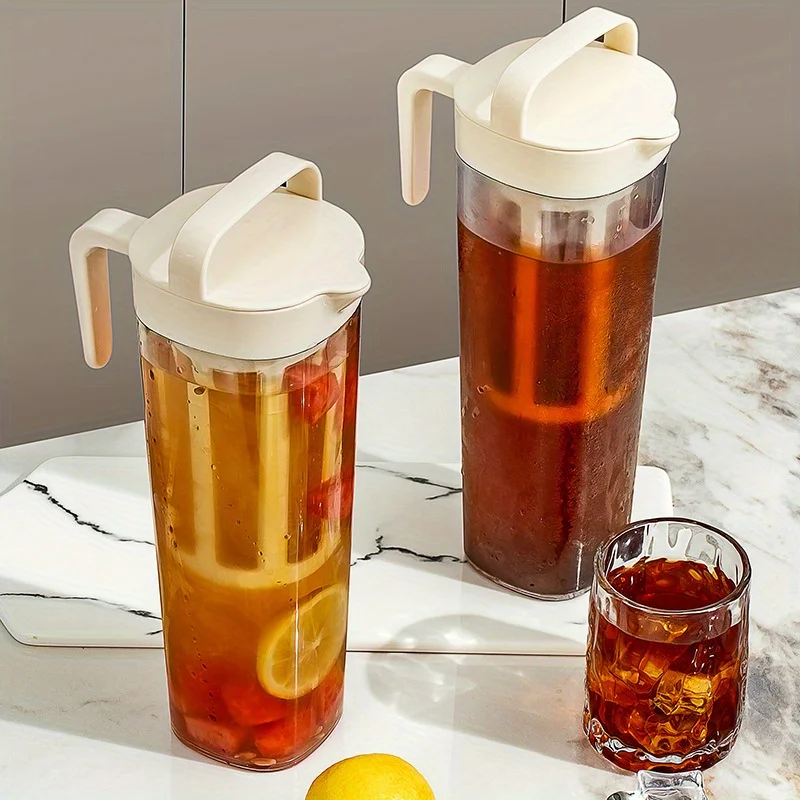 1PC, refrigerator cold water kettle, coffee cold brew kettle, fruit tea sealed and high temperature resistant, cold brew water c
1PC, refrigerator cold water kettle, coffee cold brew kettle, fruit tea sealed and high temperature resistant, cold brew water c