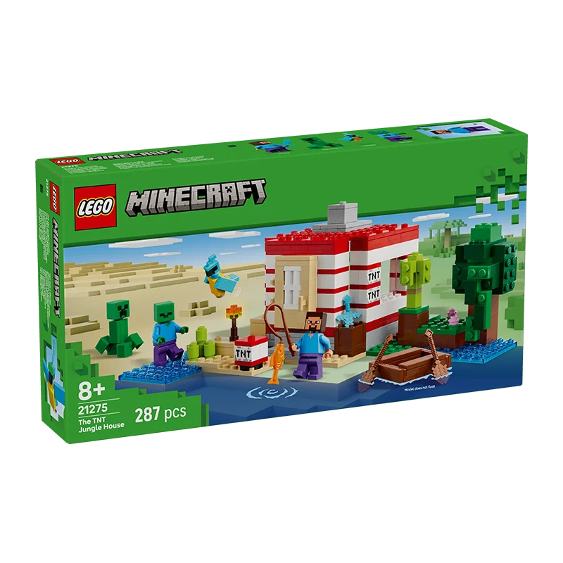 Lego Minecraft 21275 Tnt Jungle House Boys and Girls Children's Day Gift Building Block Toy
Lego Minecraft 21275 Tnt Jungle House Boys and Girls Children's Day Gift Building Block Toy