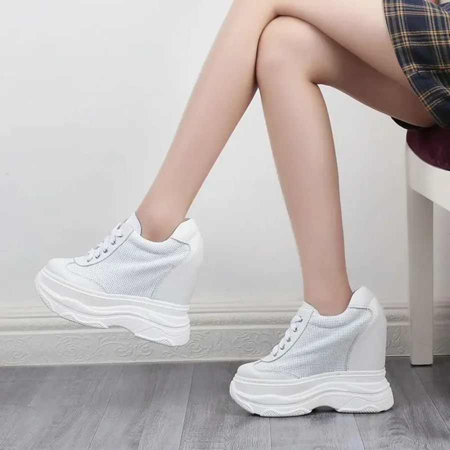 Krasovki 14cm Genuine Leather Lace Up Flats Summer Comfy Booties Shoes Vulcanize Ankle Boots Women Chunky Sneaker Fashion Hollow
Krasovki 14cm Genuine Leather Lace Up Flats Summer Comfy Booties Shoes Vulcanize Ankle Boots Women Chunky Sneaker Fashion Hollow