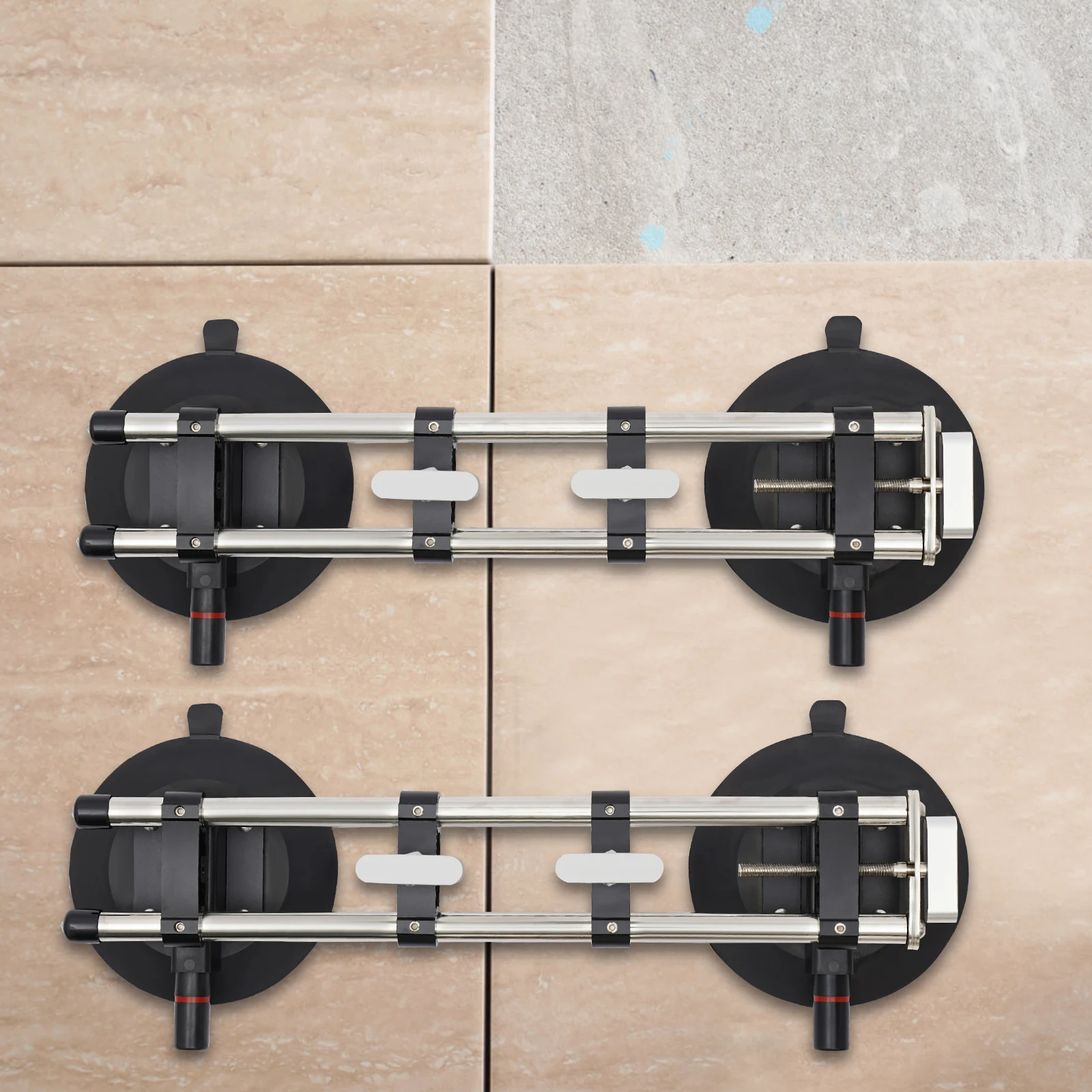 Manual Seamless Stone Seam Setter, 2PCS Marble Stone Seamless Splicing with 150mm Suction Cups for Seam Joining and Leveling
Manual Seamless Stone Seam Setter, 2PCS Marble Stone Seamless Splicing with 150mm Suction Cups for Seam Joining and Leveling