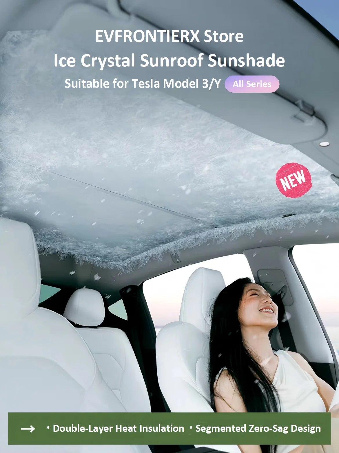 Sunroof Sun Shades For Tesla Model 3 Highland 2024+ Model Y Juniper 2025 Ice Cloth Buckle Sun Glass Front Rear Sunroof Skylight
Sunroof Sun Shades For Tesla Model 3 Highland 2024+ Model Y Juniper 2025 Ice Cloth Buckle Sun Glass Front Rear Sunroof Skylight
