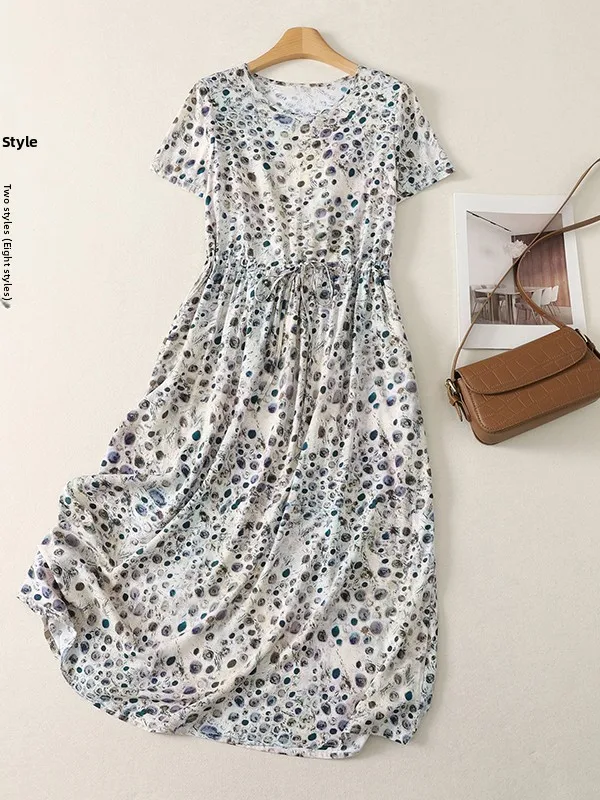 plus Size Slim Fit Long Summer Dress Korean Japanese Style Vacation Wear Women's Retro Print High Waist A-Line Skirt
plus Size Slim Fit Long Summer Dress Korean Japanese Style Vacation Wear Women's Retro Print High Waist A-Line Skirt
