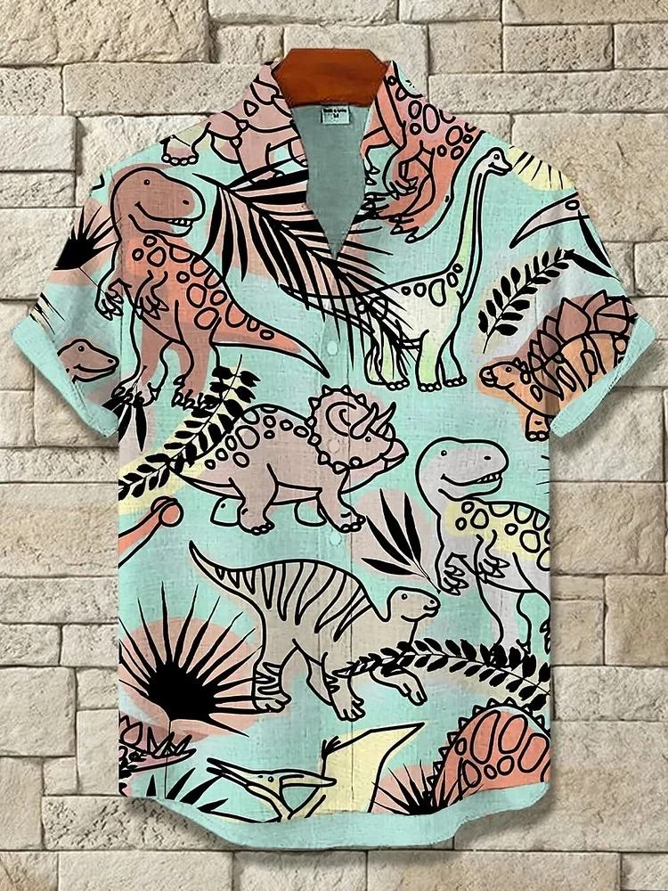 Men's Cartoon Dinosaur Graphic Print Shirt Funny Holiday Summer 2025 Short Sleeve Stand Collar Chic Tunics Festivals Green Tees
Men's Cartoon Dinosaur Graphic Print Shirt Funny Holiday Summer 2025 Short Sleeve Stand Collar Chic Tunics Festivals Green Tees